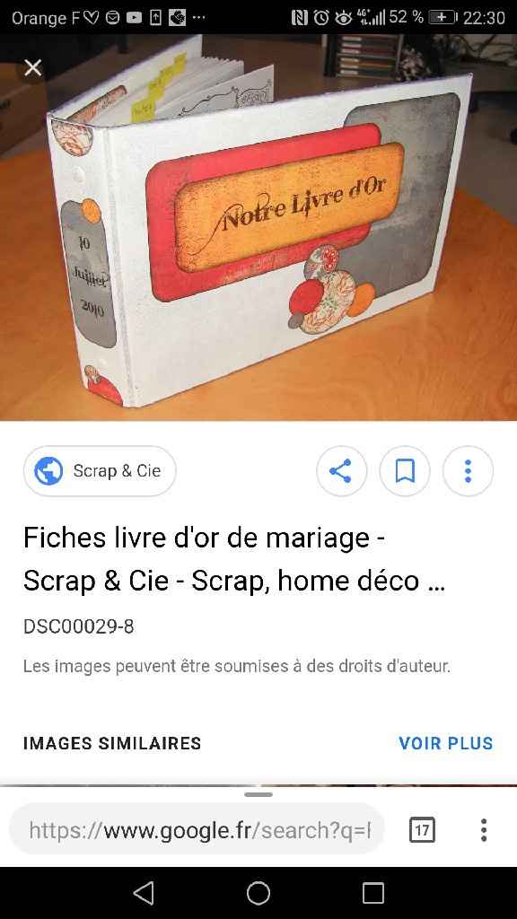 Doute sur mon choix de « livre d’or » - 2