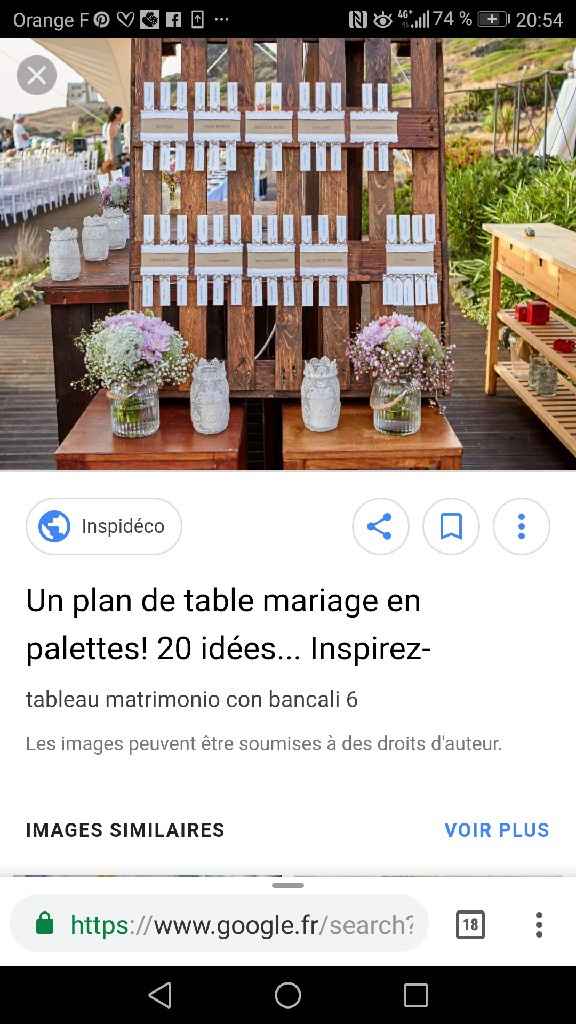 Idée plan de table - 1