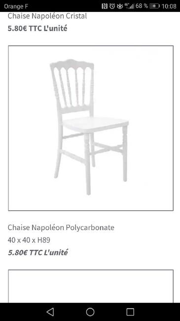 Chaises / housses de chaises - 1