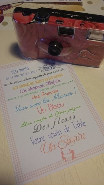 Défi Photos par Table !