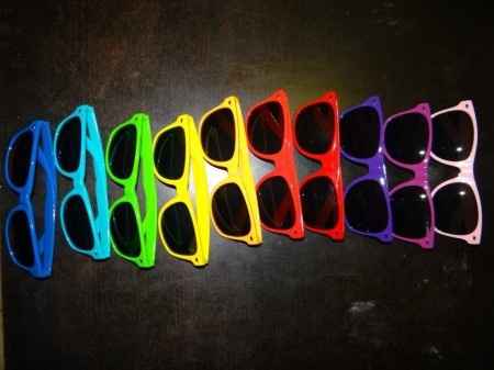 lunettes multicolores