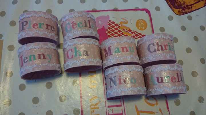 Ronds de serviette Shabby chic