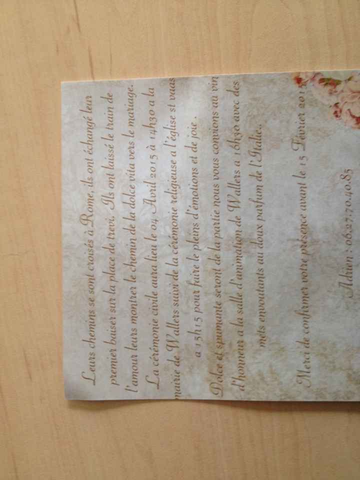 A quoi resemble vos faire part - 2