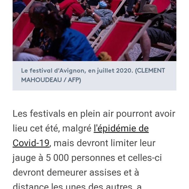 Bonne nouvelle les festivals seront autorisés cet été ! 2