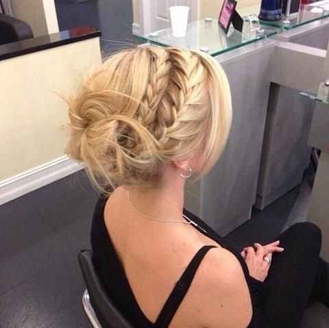 chignon tressé 