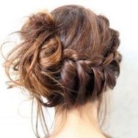 chignon tressé 