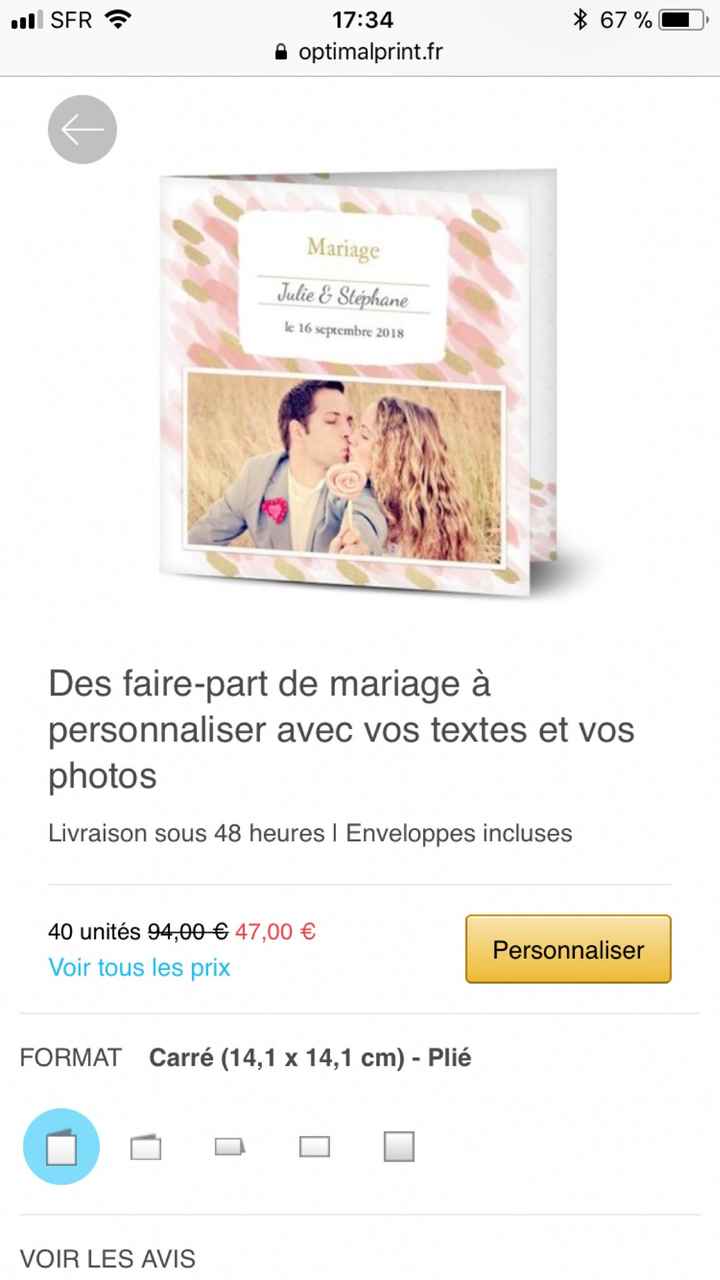 Faire Part « futur Madame » - 1