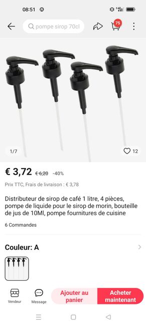 Sirop moulin de valdonne + pompe 1