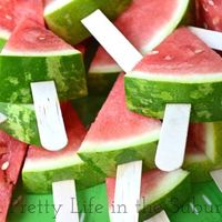 Sucettes de pastèque