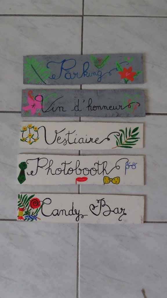 début panneaux directionnels 