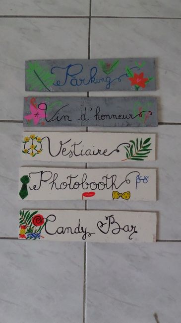 début panneaux directionnels 
