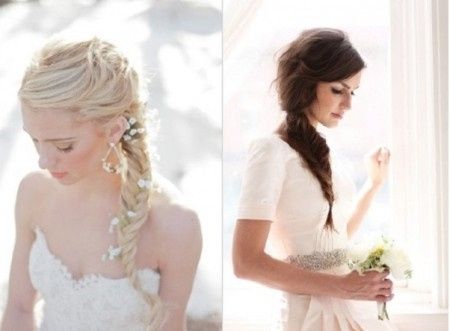 Coiffure tresse sur le côté