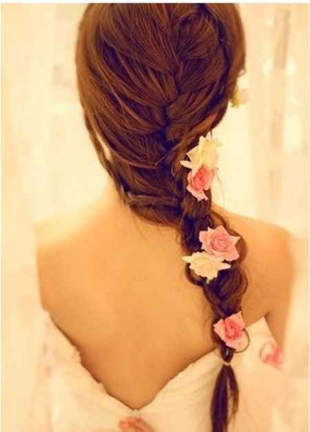 Coiffure roses