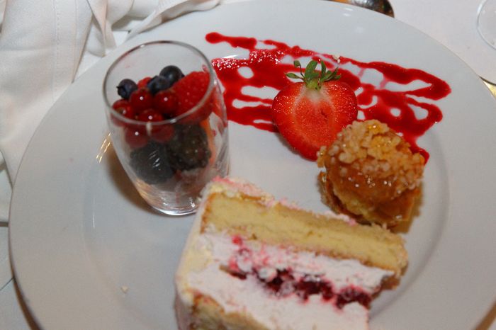assiette de dessert