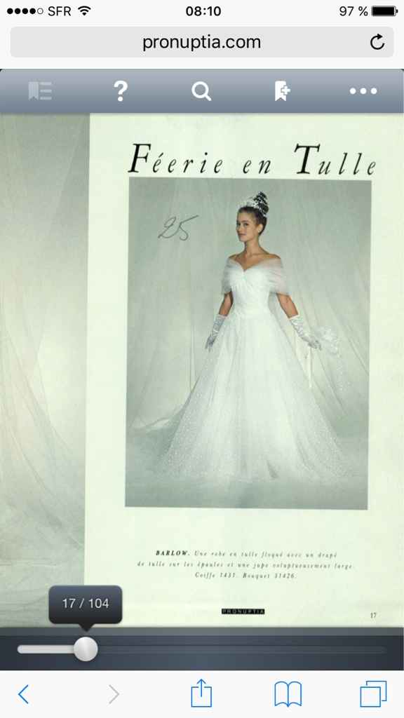 Petit délire : quel était le type de robe de mariée, l'année de ma naissance ? ( Oui, je sais, je ne