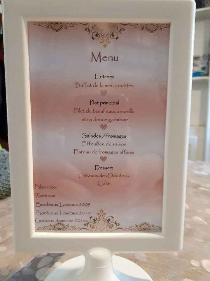 Affiche menu - 1