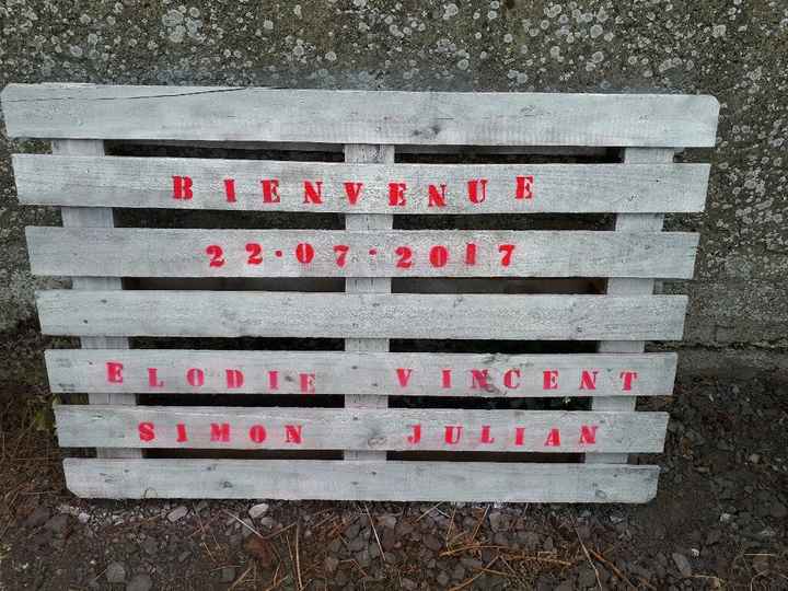 Palette bienvenue et plan de table - 1