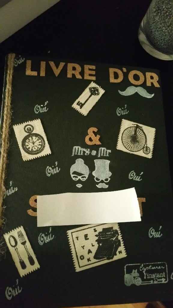 Mes accessoires candy bar et livre d'or thème vintage - 1