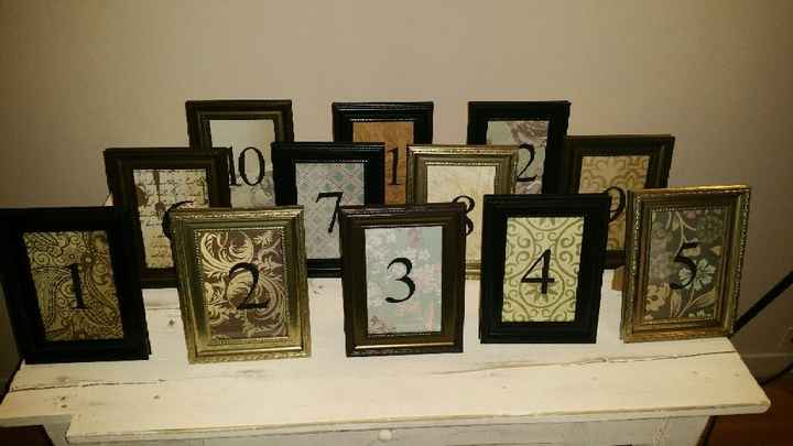 Diy : mes numéros de table vintage - 1