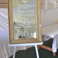 Miroir menu chevalet