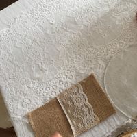 Chemin de Table dentelle + Range courvert