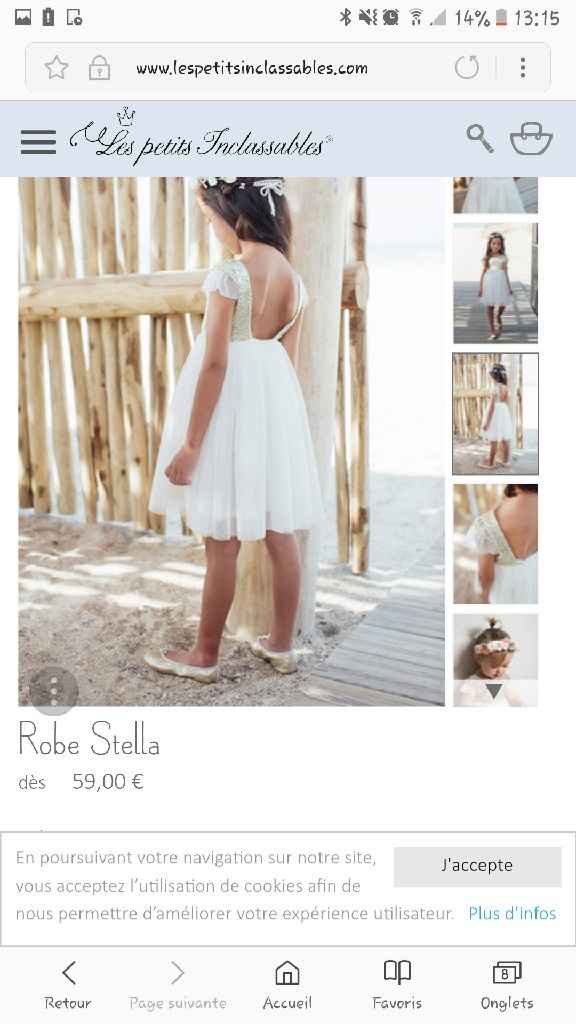 Robe enfant d’honneut - 1