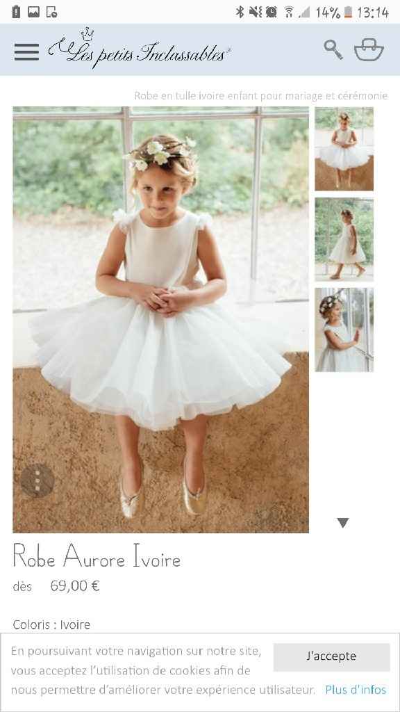 Robe enfant d’honneut - 2