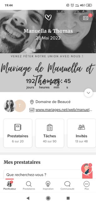 Invité sur le site internet de mon mariage - 1