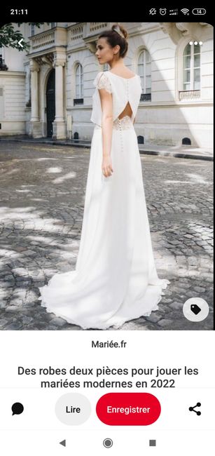 La robe de mariée 2 pièces vous aimez ? 1