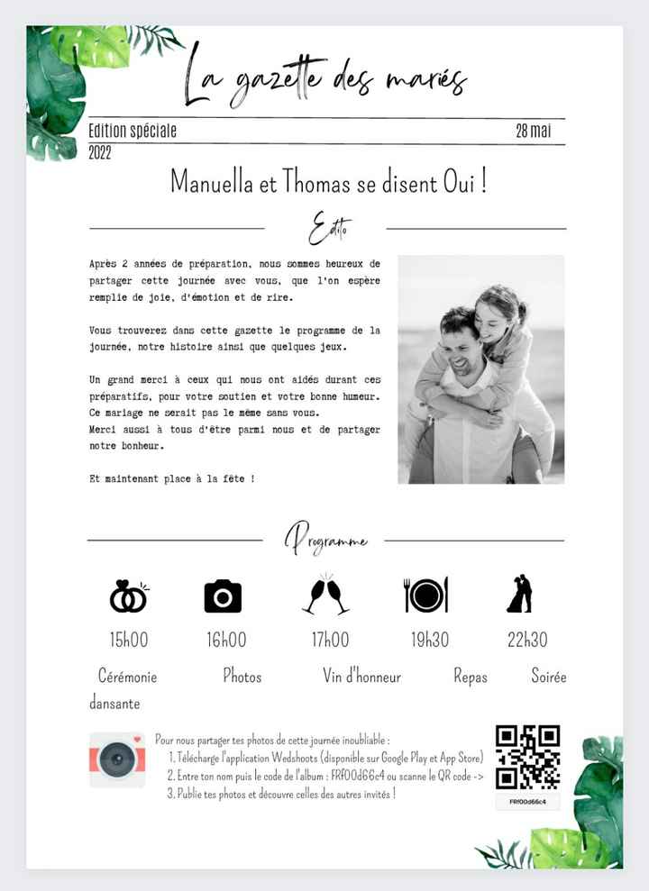 Gazette des mariés - 1