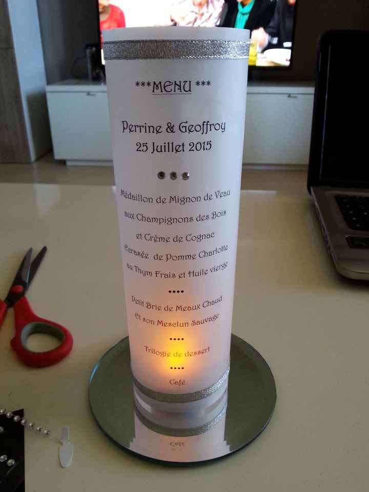 Forme et présentation du menu - 1