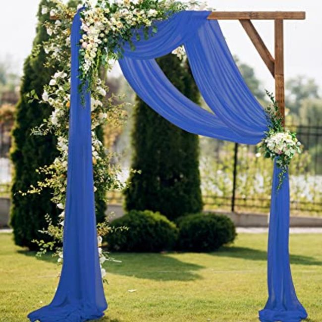 Voilage Arche Mariage 160x600 Cm - Tulle Vert Foncé, Romantique - Pour Décoration Cérémonie, Photo, Fête