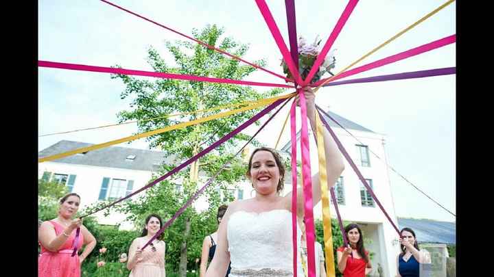  Lancer de bouquet ruban - 1