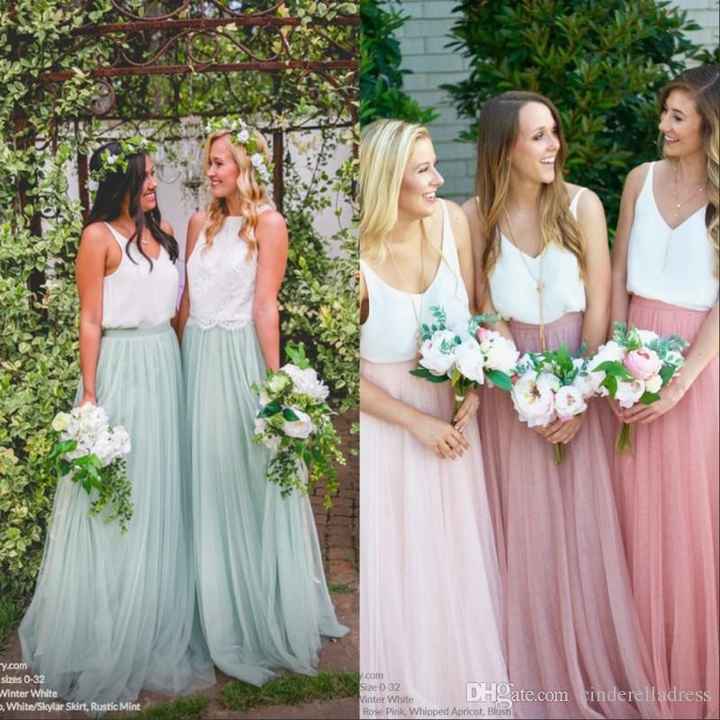 Les Dh: jupe de couleur et haut blanc - 2