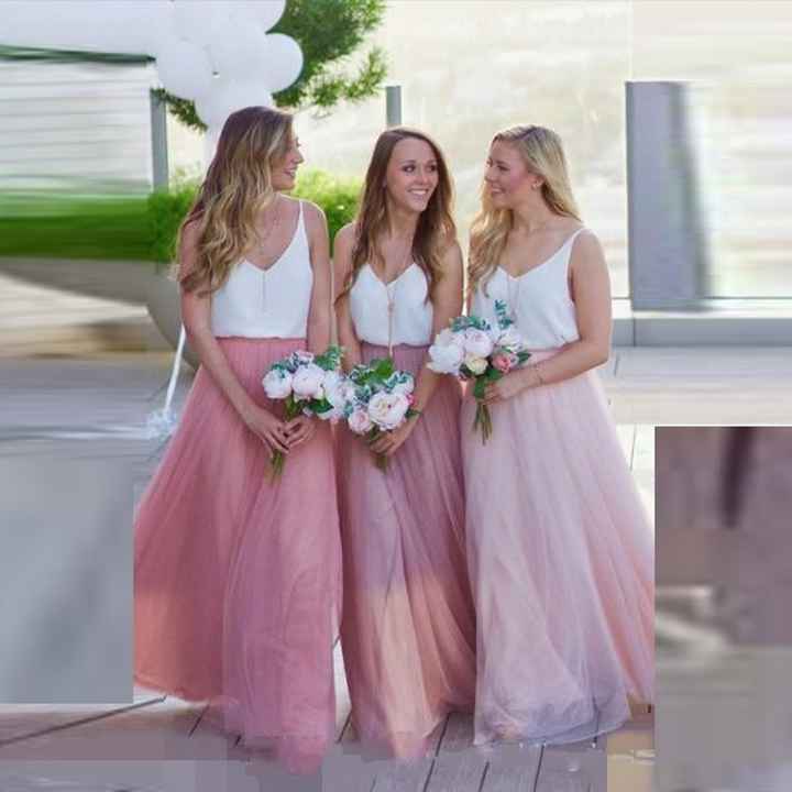 Les Dh: jupe de couleur et haut blanc - 9