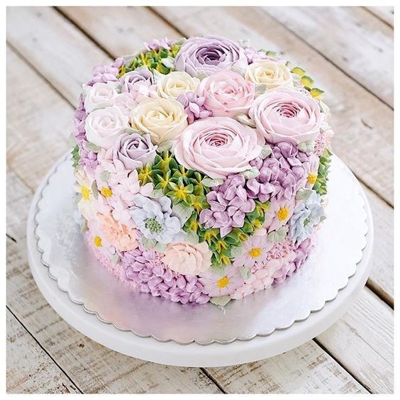 Le gâteau de mariage pastel - 1