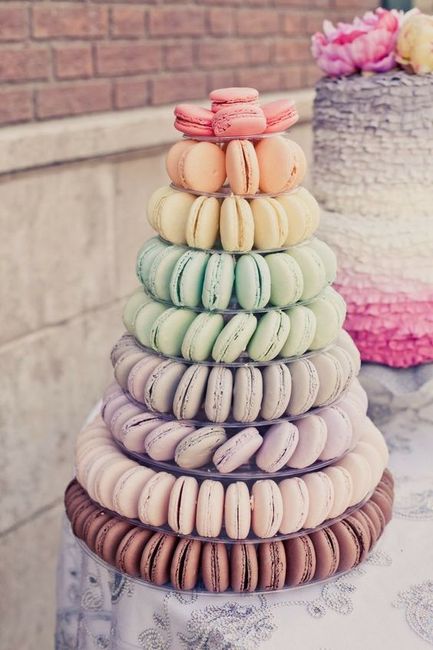 Le gâteau de mariage pastel - 3