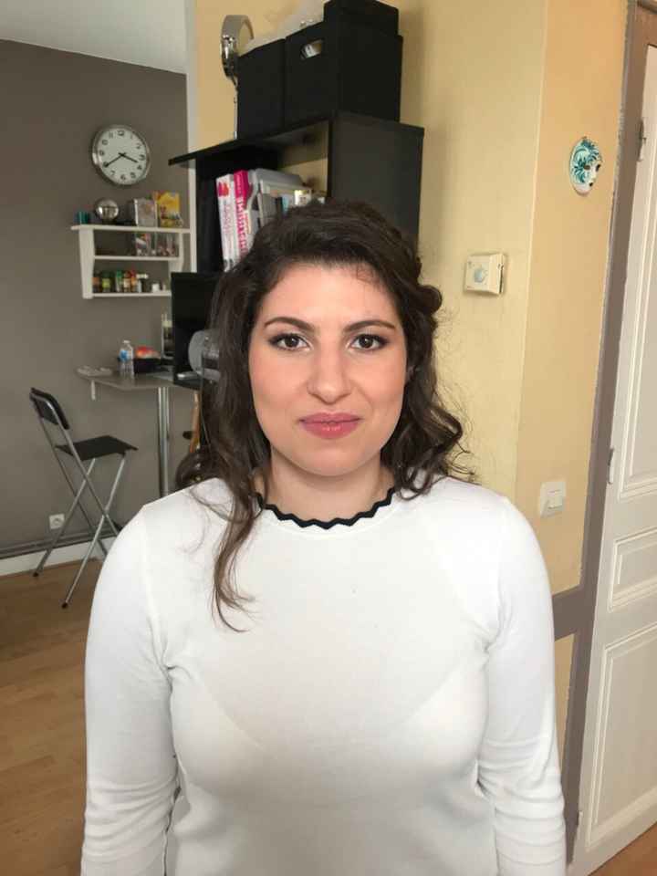 Essai coiffure et maquillage de chérie 😍 - 3