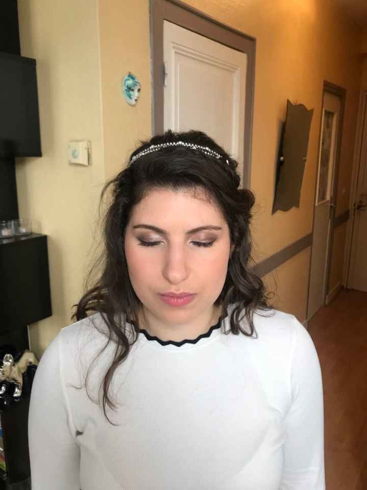 Essai coiffure et maquillage de chérie 😍 - 4