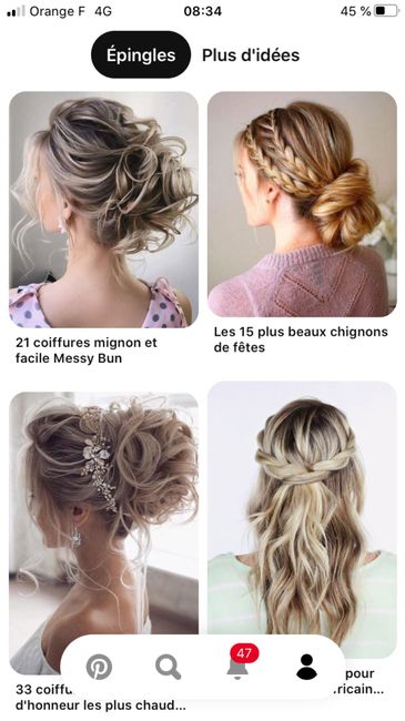 Coiffure/chignon tresse 1