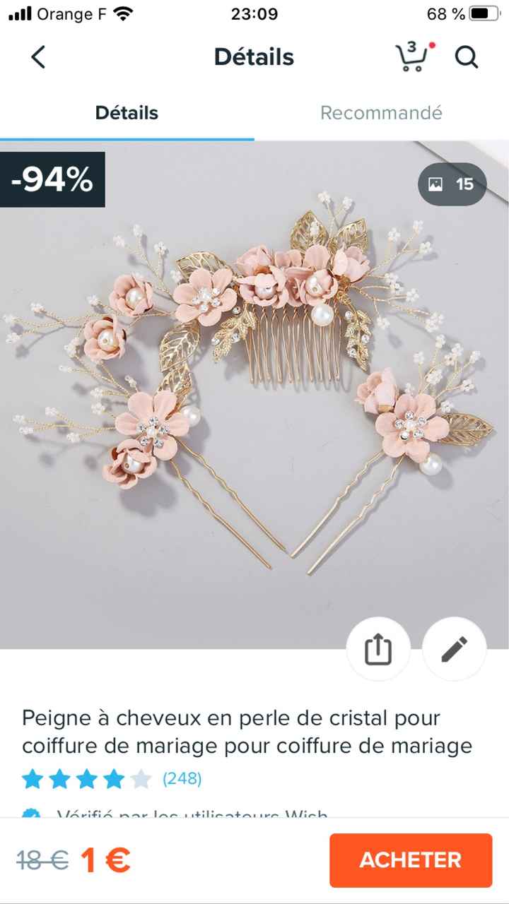 Accessoires cheveux chez wish - 1