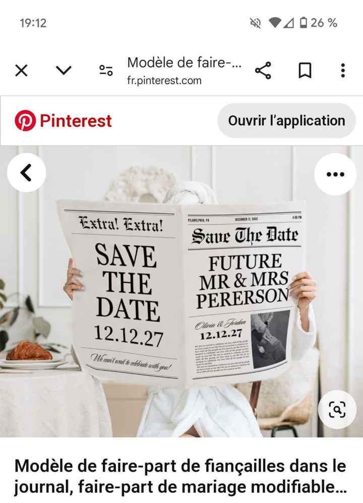 Besoin Idée save the date - 1
