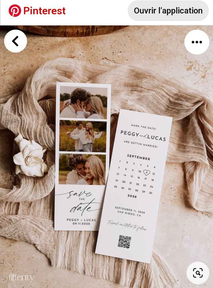 Besoin Idée save the date - 3