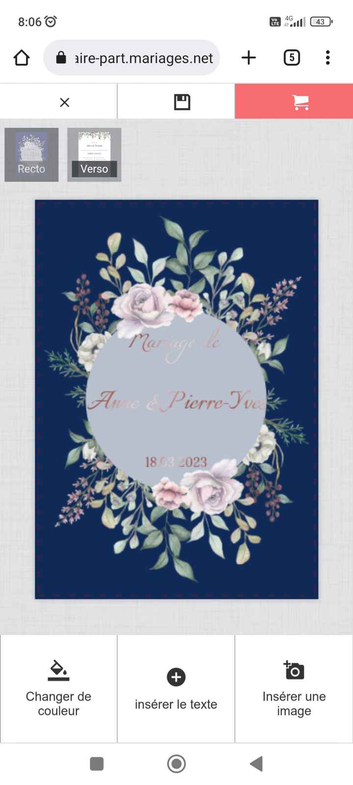 Publie ce modèle de faire-part et dis-nous quelle taille tu as du utiliser ! 😏💌 - 1