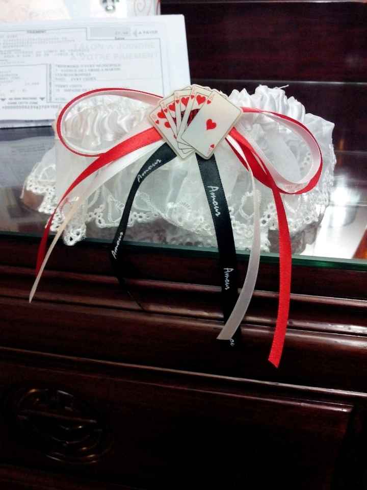 Ma jarretière terminée thème las vegas casino - 1