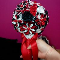 Mon bouquet de mariée et la boutonnière de mon homme thème las vegas casino! - 2