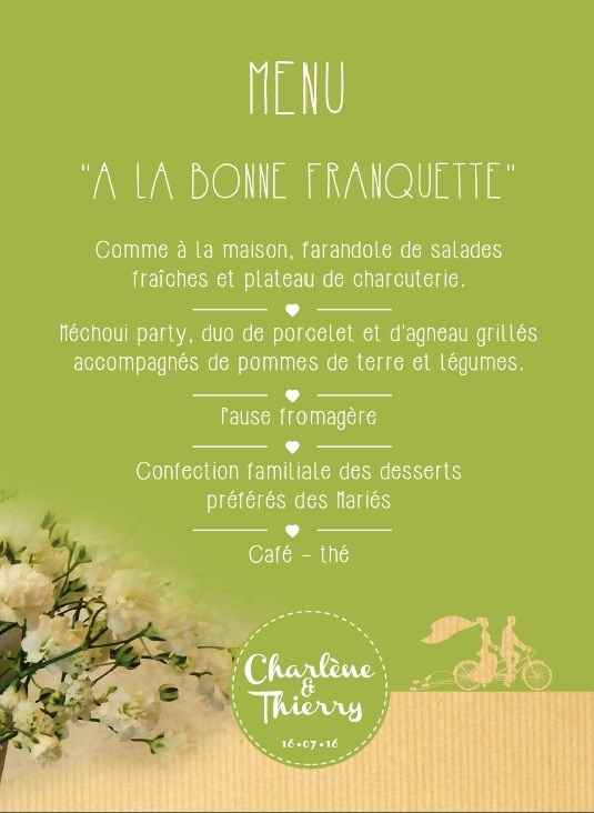 Notre Menu