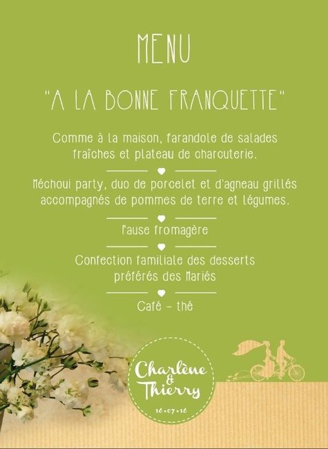 Notre Menu