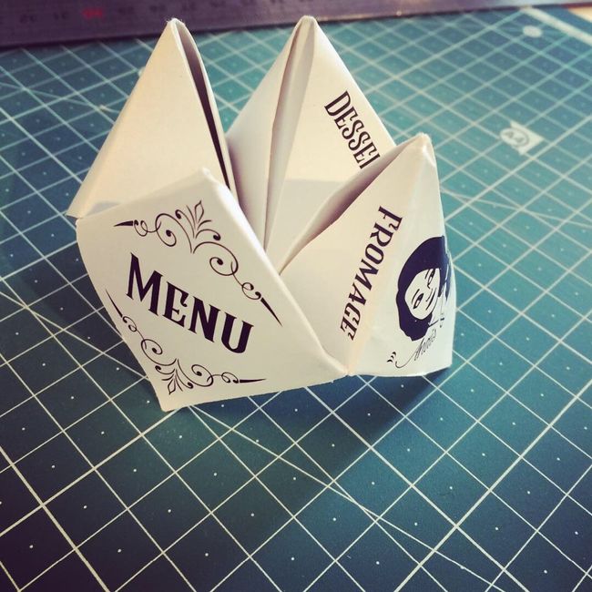 Nos menus origami