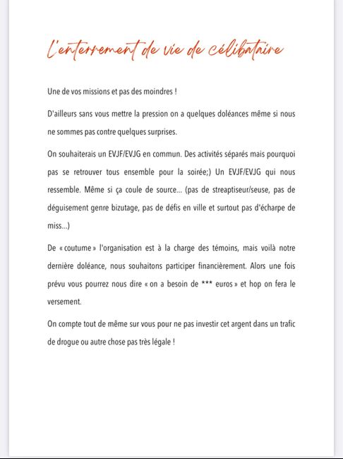 Peur pour mon evjf ! 1